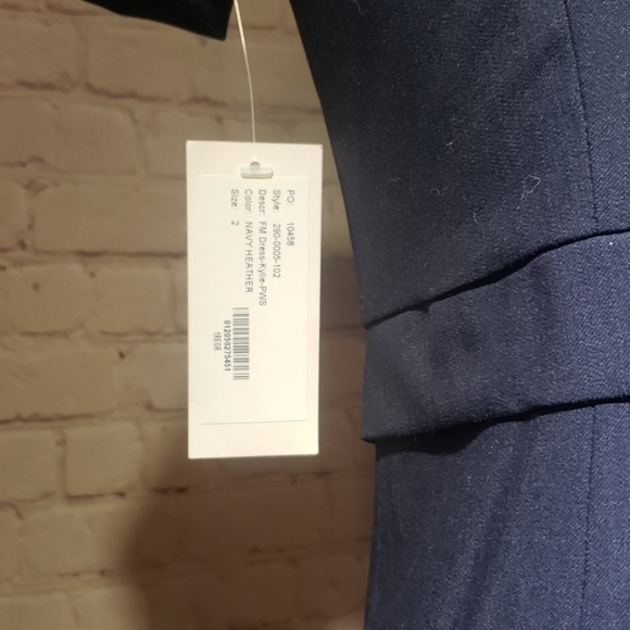 TwinHill Navy Heather blue business dress - Picture 4 of 7